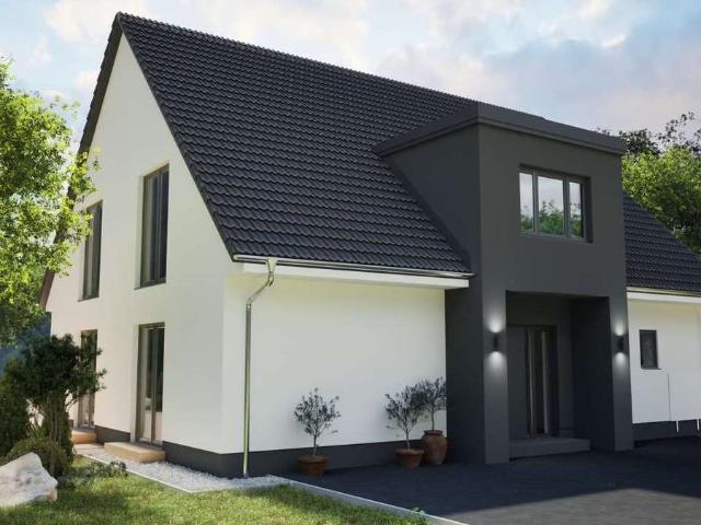 Geplantes Einfamilienhaus mit großem Grundstück, ideal für Familien, massiv, A+, PV, Lüftung
