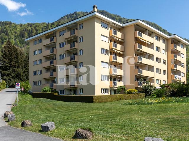 Exklusive, geräumige 3,5 Zimmer Wohnung mit Balkon und offenem Seeblick zum Verkauf in Chernex / Montreux