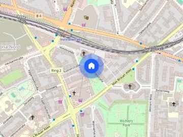 Geräumige 3 Zimmer Wohnung zur Miete in Hamburg Altona Wentzel Dr