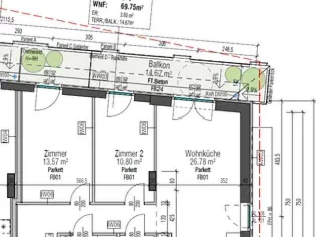 Geräumige 3 Zimmer Wohnung im 13.OG