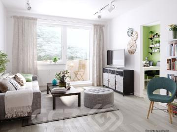 geräumige 3 Raum Wohnung mit Balkon
