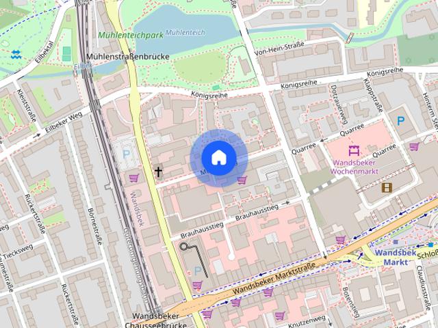 Geräumige 1 Zimmerwohnung mit Balkon in Hamburg Wandsbek zur miete! Wentzel Dr