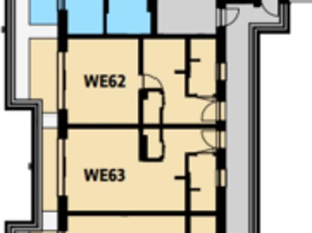 Geräumige 1 Raum Wohnung mit Sonnenbalkon und Einbauküche Erstbezug WE62