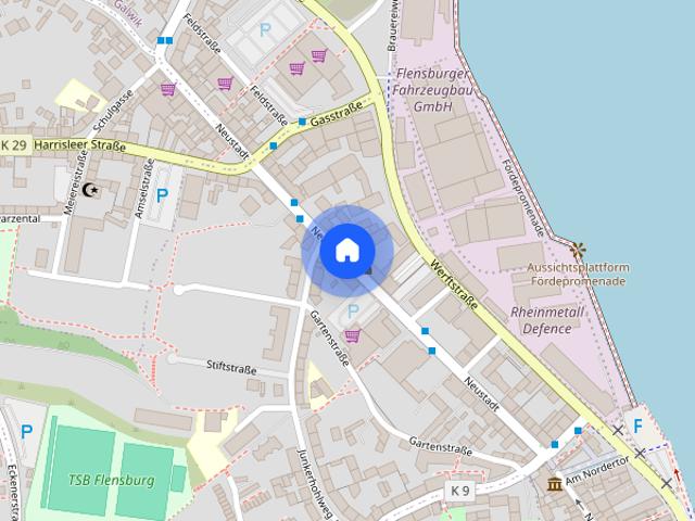 Geräumige 4 Zimmer Wohnung im Zentrum Flensburgs