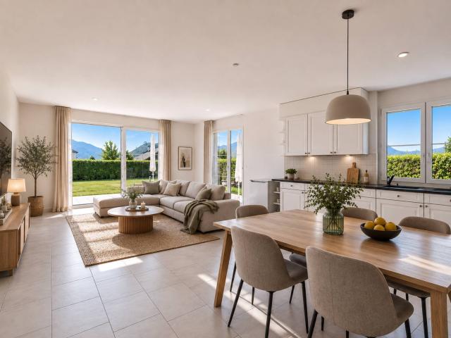 Geräumige 5,5 Zimmer Wohnung mit Terrasse und großem Garten