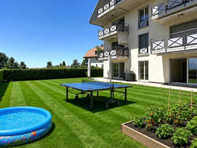 Geräumige 5.5 Zimmer Wohnung mit Terrasse und grossem Garten