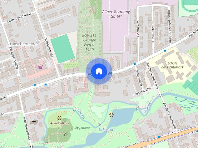Geräumige Wohnung zur Miete mit Balkon und Holzdielenboden in Hamburg Wandsbek Wentzel Dr