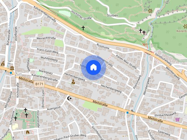 Geräumige Zwei Zimmerwohnung mit großer Wohnküche in Zirl, nahe Innsbruck, WG geeignet