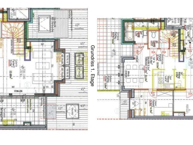 Geräumige zweistöckige Wohnung