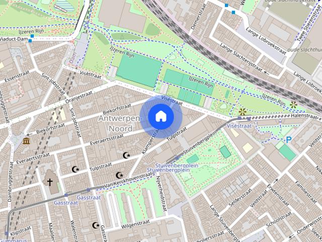 Gerenoveerd en licht gelijkvloers appartement nabij park Spoor Noord