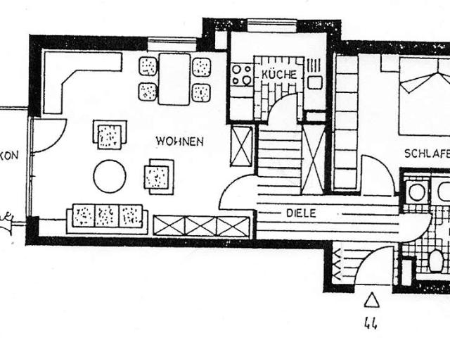 Geschmackvolle, modernisierte 2 Raum Wohnung in Buchloe