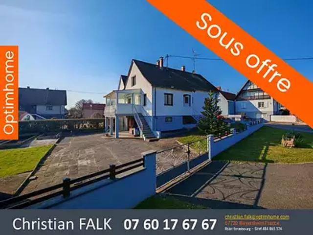 Geudertheim 67170 Achat / Vente maison 7 pièces t7 cave balcon