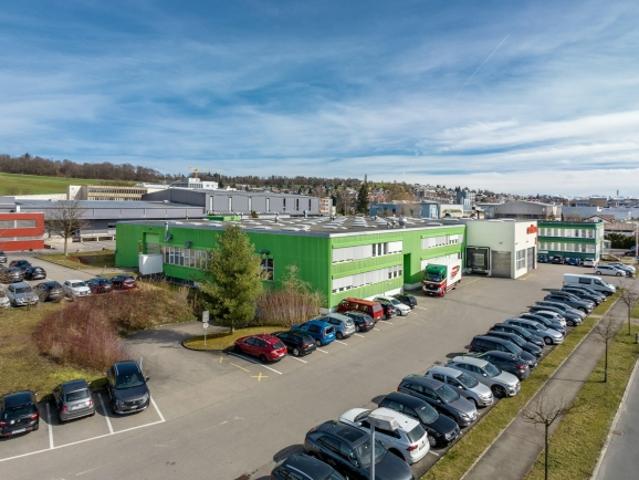 Gewerbe und Produktionsflächen mit Büro ab 2'000 m² flexibel und gut angebunden