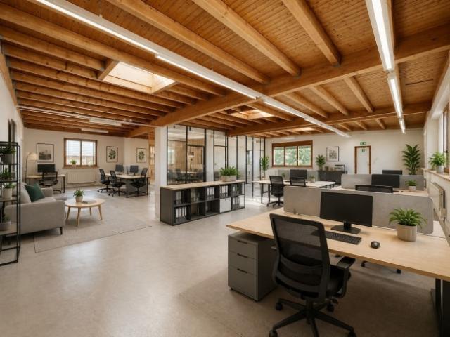 Gewerbefläche von 207 m² in einem Teil, 2. Stock ohne einzige Stufe, 3 Außenparkplätze inklusive, sofort verfügbar