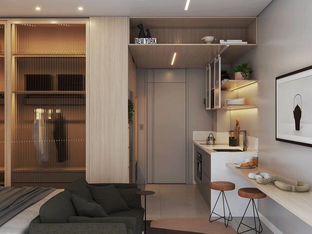 Gex: studio, terrasse, parking