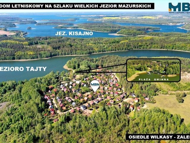 Letniskowy dom nad jeziorem Tajty w Wilkasach