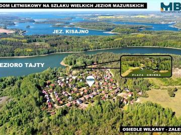 Letniskowy dom nad jeziorem Tajty w Wilkasach