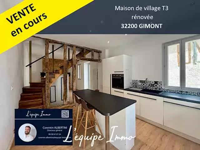 Gimont 32200 Achat / Vente maison 3 pièces t3