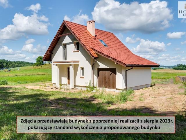 Nowoczesny dom w stanie deweloperskim, 97,6 m2, duża działka