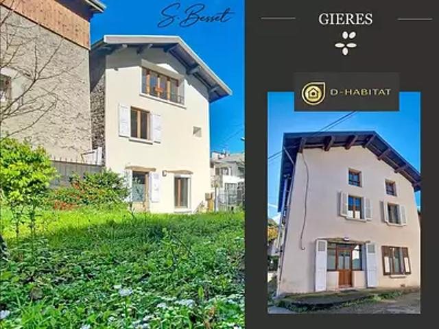 Gières 38610 Achat / Vente maison 4 pièces t4 jardin