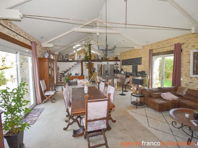 Gîtes touristiques et grange aménagée de qualité 406m² La Porcherie