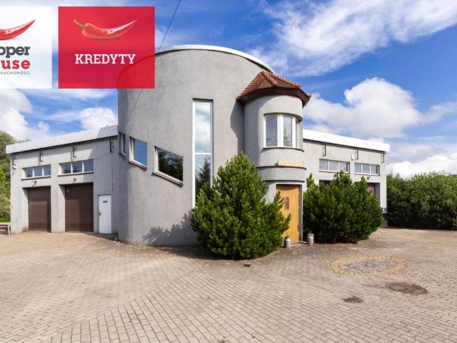 Obiekt usługowy z magazynem, 220 m², plac, biura