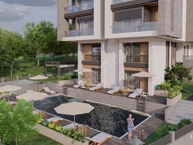 GÖÇERLER'DE PROJEDEN SATILIK HAVUZLU 1+1 VE 2+1 DAİRELER