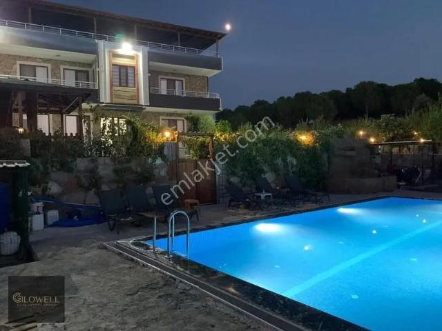Gömeç Dursunlu'da Deniz Manzaralı Havuzlu Villa butik Otel Uygun