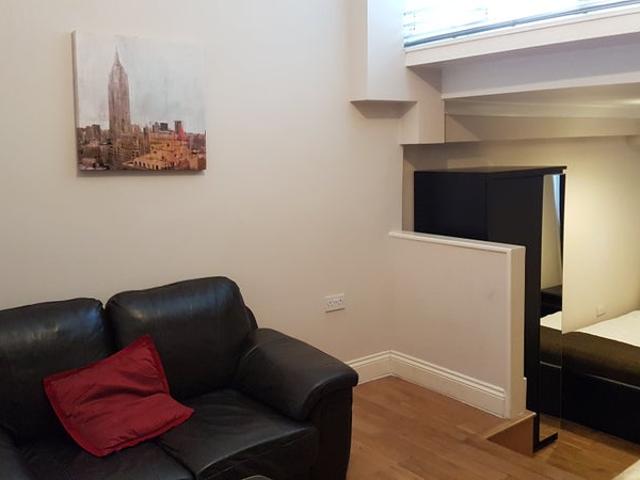 Good sized studio with separate bedroom area