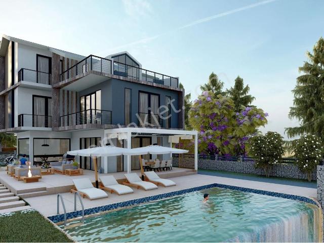 Goldhouse Dan Satılık 8+1 Faralya Da Tripleks Müstakil Villa