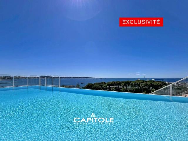 Golfe Juan–Le Palais Napoléon Front de mer – Piscine–Saun. 84m² Antibes