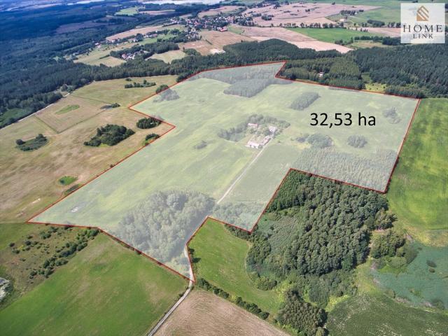 Gospodarstwo 32ha z domem 124m2 las i oczko wodne