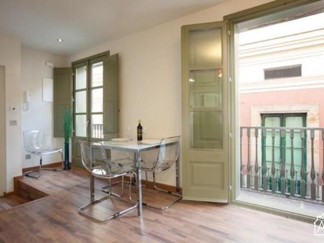 Gothic Quarter Apartment with a Balcony