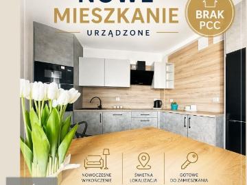 Gotowe 3 pokojowe mieszkanie z balkonem, umeblowane i wyposażone