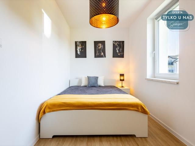 Gotowy apartament z balkonem i piwnicą w Rusinowie