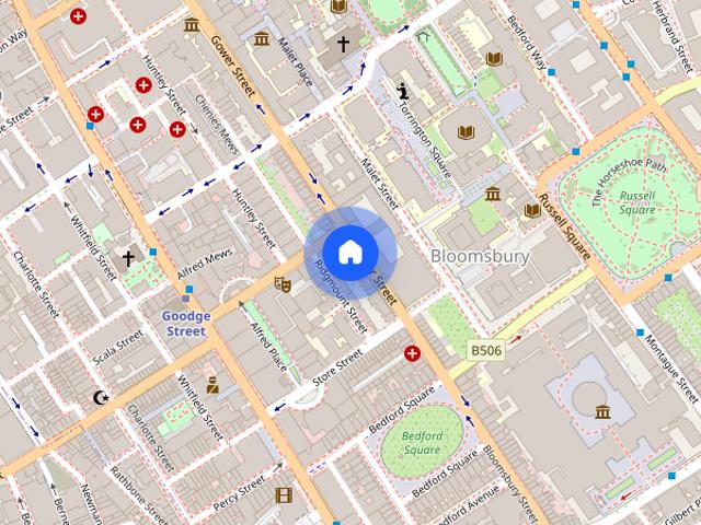 Gower Street, Fitzrovia, WC1E