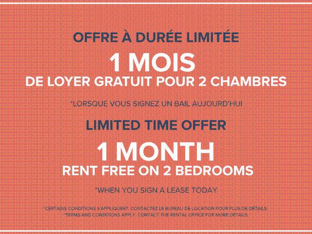 Glo2 Apartments 2 Bedroom available at 1050 Bd René Lévesque E, Montréal Apartment for Rent
