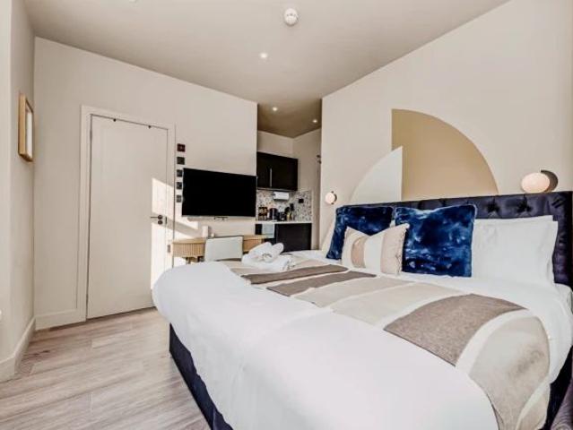 Glam Compact Studio with Chic Kitchenette