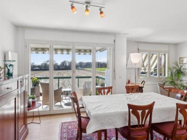 Gland Helle, wunderschöne 3.5 Zimmer Wohnung mit Kamin, nahe dem Bahnhof