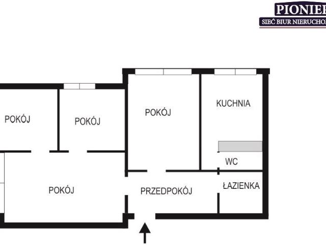 Na sprzedaż 4 pokojowe mieszkanie z potencjałem aranżacyjnym
