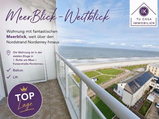 Glück hat 4 Buchstaben MEER Wohnung mit Balkon + mega Meerblick