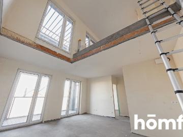 Nowoczesny apartament z antresolą i tarasem w historycznym miejscu