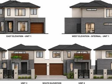 Growth Zone Land with Approved Planning & Permit for 4 Townhouses ready to build