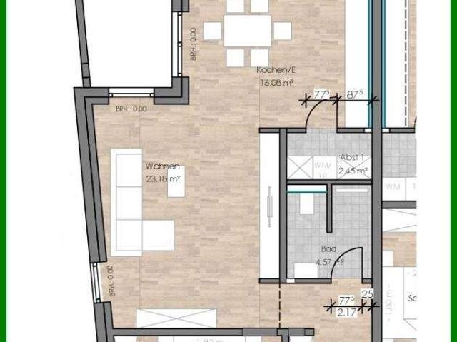 GroÃzÃ¼gige 2 Zimmerwohnung mit EinbaukÃ¼che, Stellplatz und groÃem Balkon