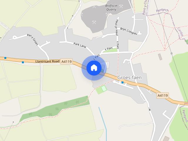 Groesfaen, PONTYCLUN