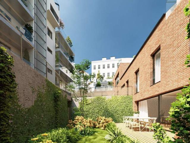 GROHGASSE 10 | südseitige 3 Zimmer Gartenwohnung in historischem Townhouse | komplett innenhofseitig | Fernwärme und Bodenkühlung