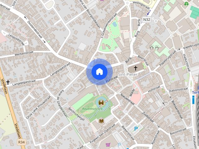 Groot 2 slp appartement 160 m² met zonnig terras en garage, Torhout