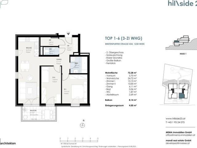 Großartige 3 Zimmer Balkonwohnung zu verkaufen!
