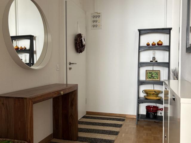 Große 3 Zimmer Wohnung mit Balkon in Les Eaux Vives