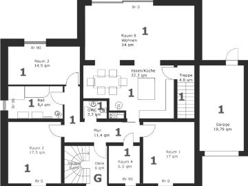 Große EG Wohnung mit Garten, Terrasse und Garage – Erstbezug